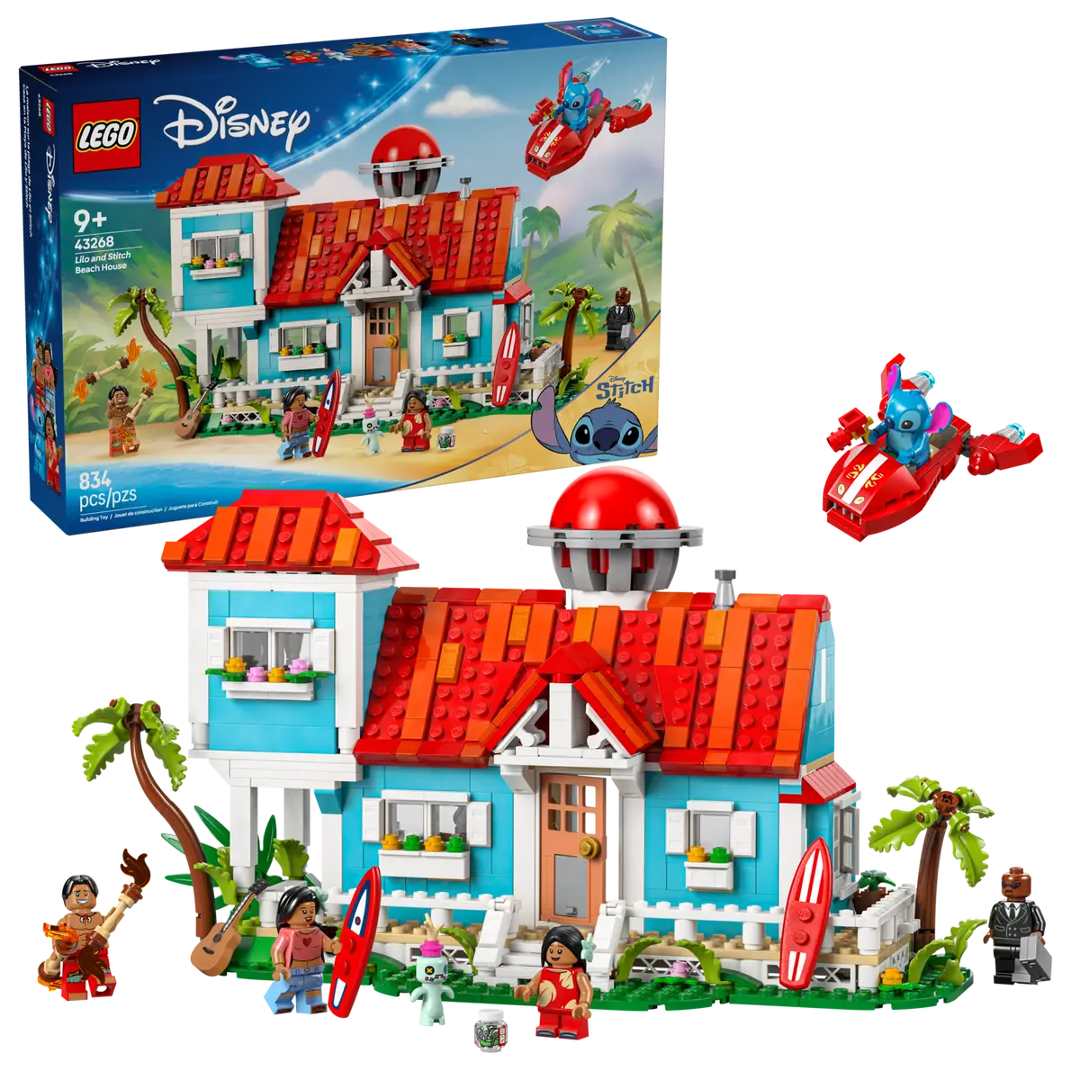 LEGO Disney Lilo and Stitch Beach House Set (43268)