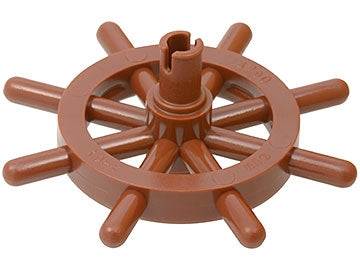 Boat, Ship Wheel with Slotted Pin - Official LEGO® Part