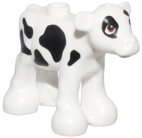 Calf, Baby Cow (White with Black Spots - Official LEGO® Part