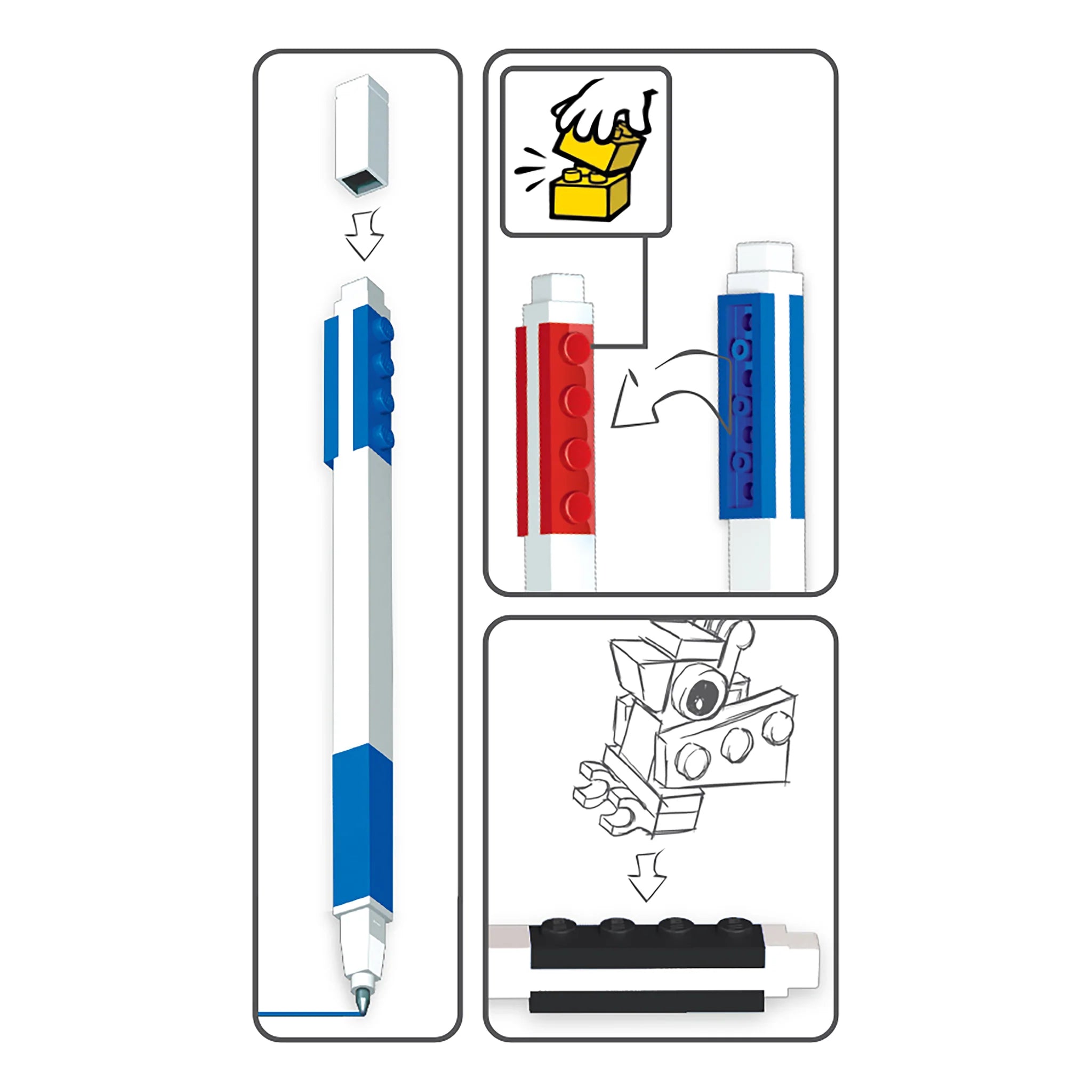 LEGO Icon Gel Pen 3-Pack