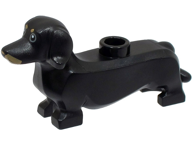 Dog, Dachshund (Black) - Official LEGO® Part