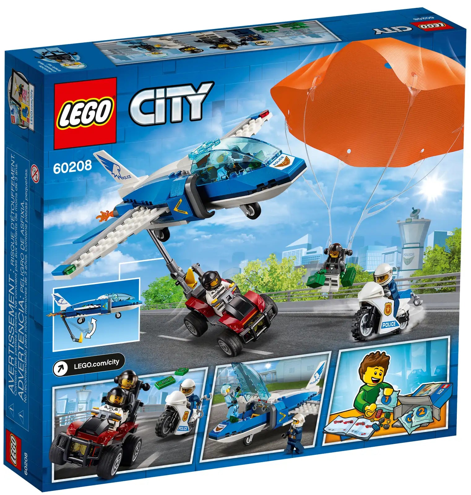 LEGO City Sky Police Parachute Arrest Set (60208)