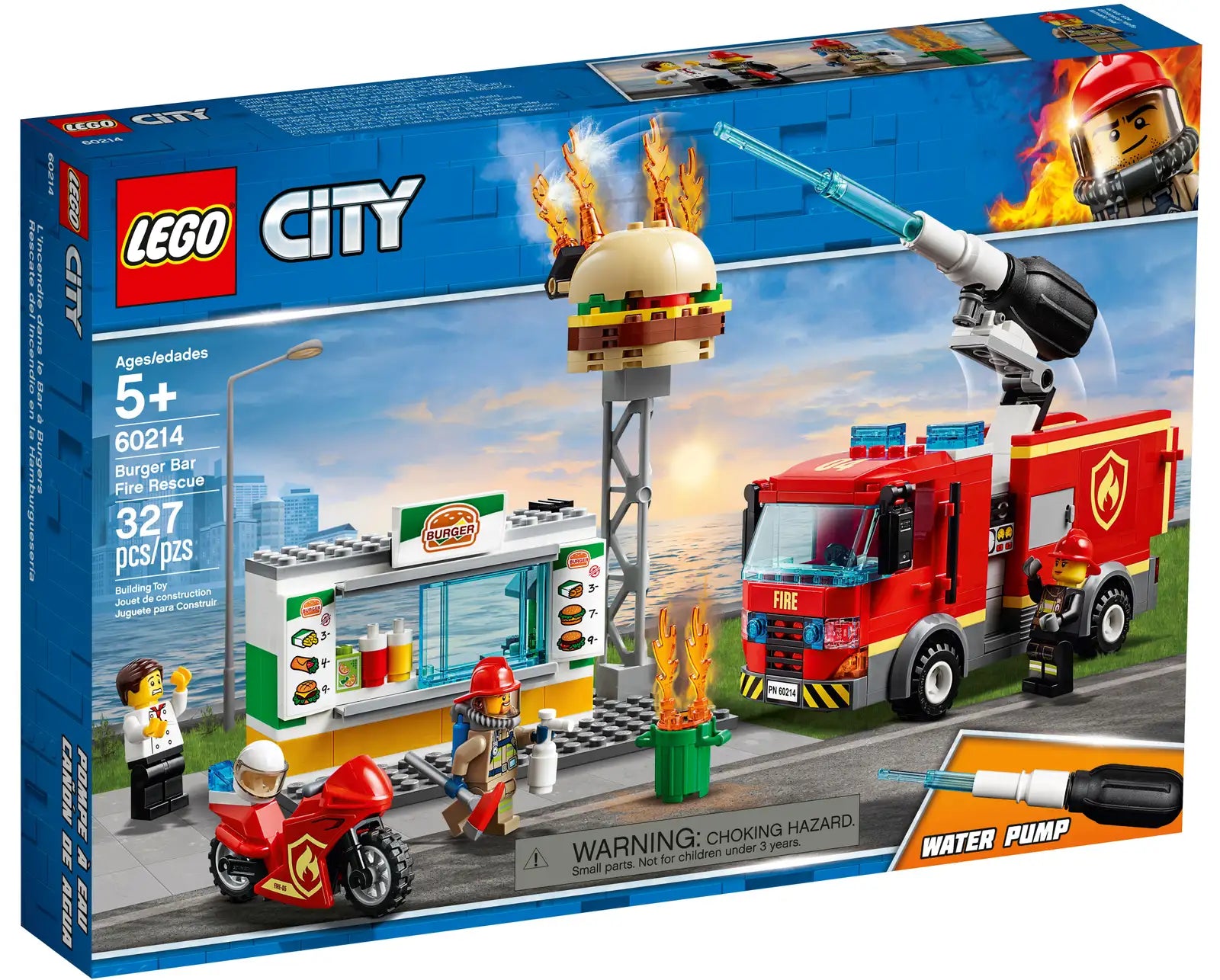 LEGO City Burger Bar Fire Rescue Set (60214)