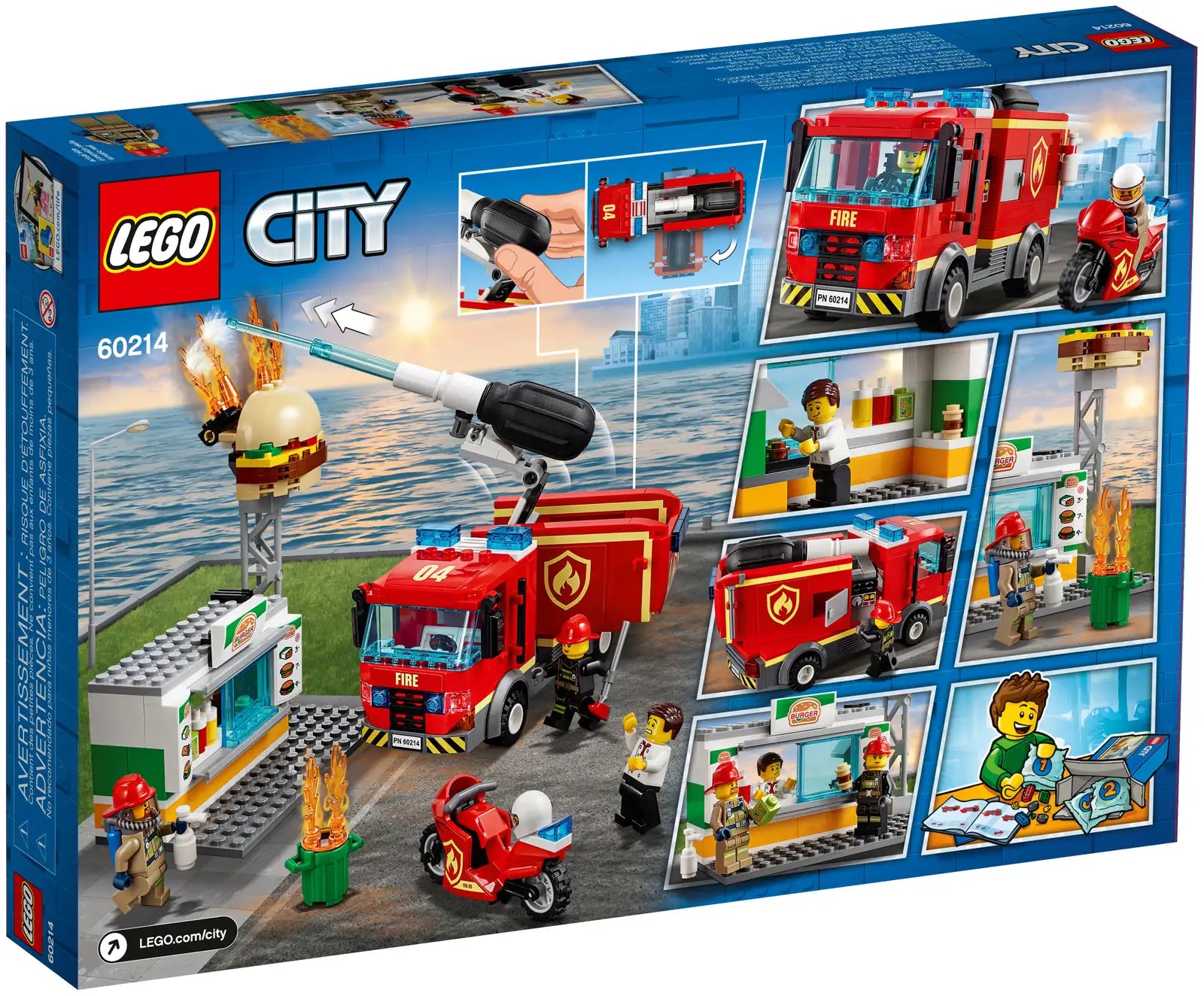 LEGO City Burger Bar Fire Rescue Set (60214)