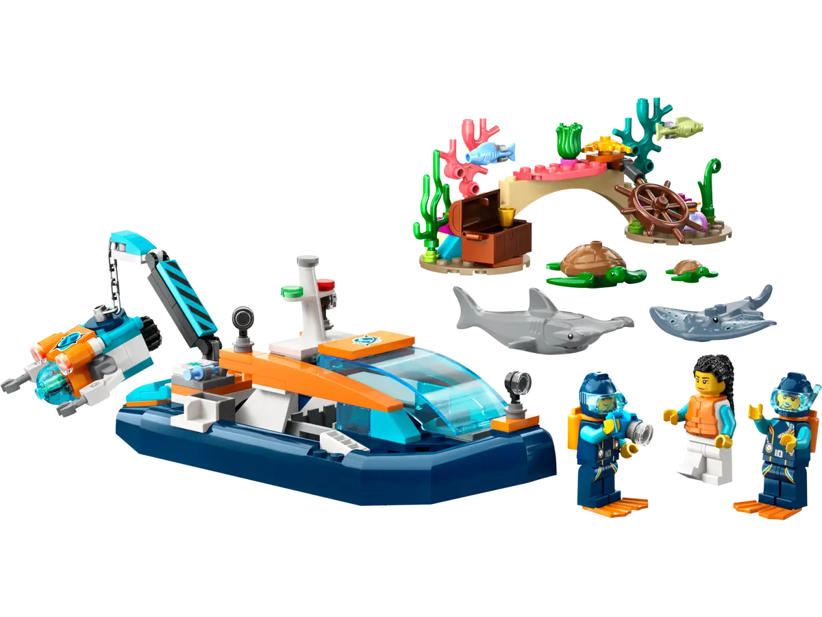 LEGO City Explorer Diving Boat Set (60377)