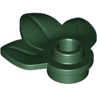 Plant Plate, Round 1 x 1 with 3 Leaves - Official LEGO® Part