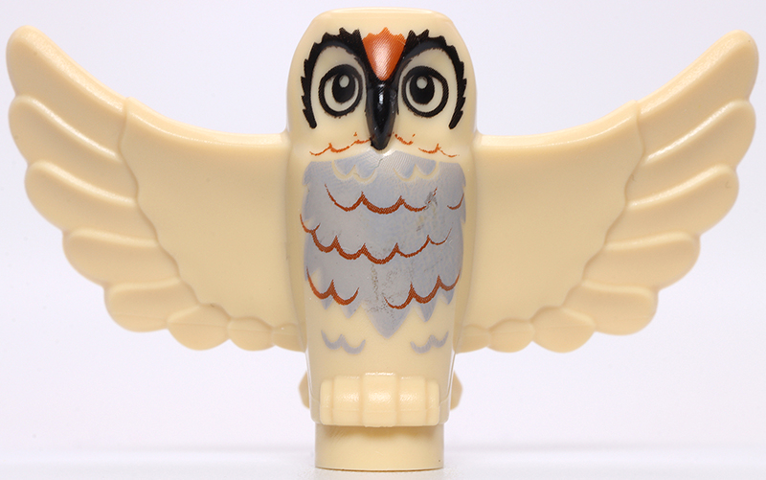 Owl (Spread Wings, Tan w/ Orange Chest) - Official LEGO® Part