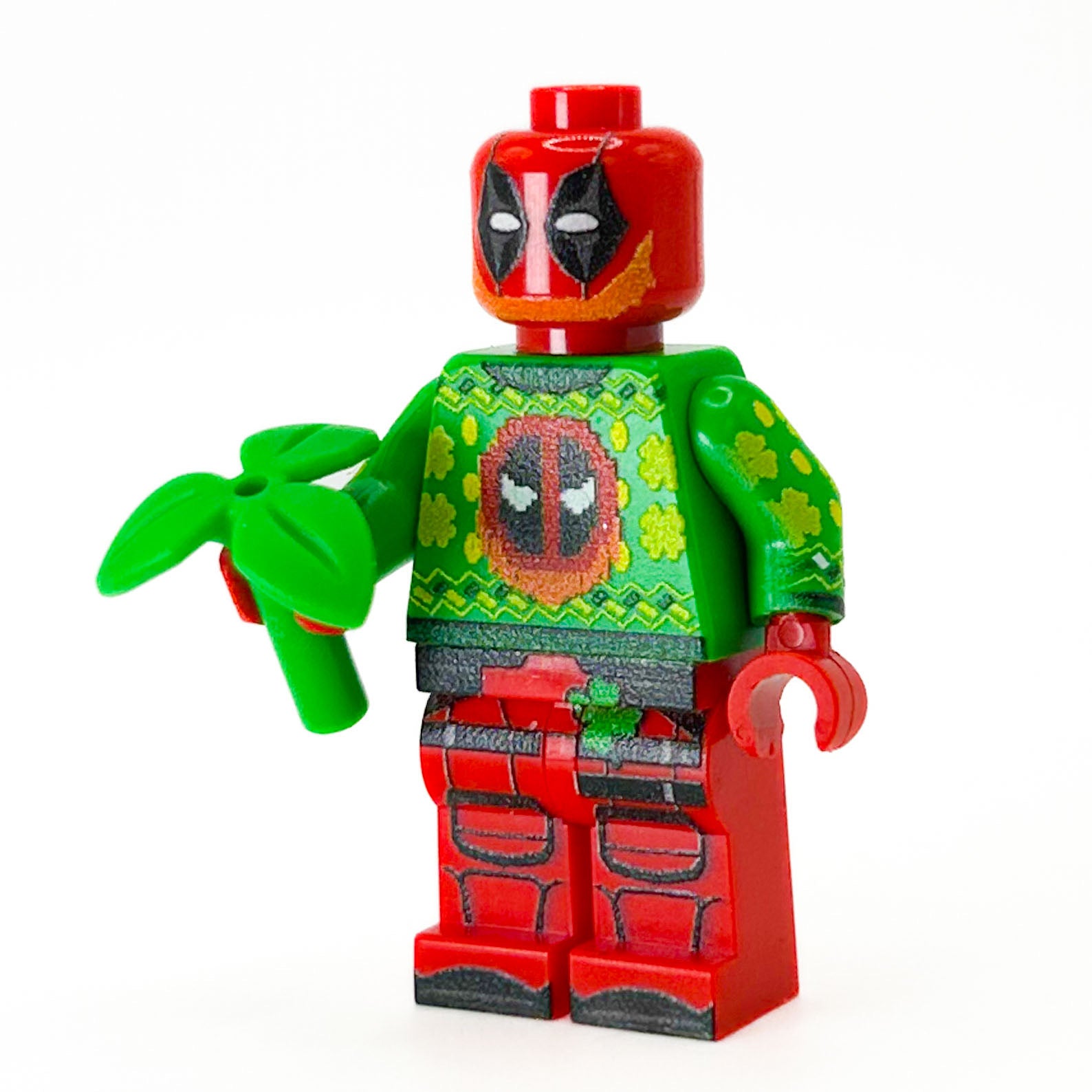 Custom LEGO St. Patrick's Day Deadpool Minifig