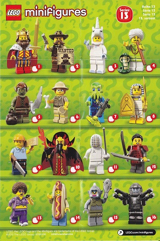 Series 13 Blind Bag - LEGO Collectible Minifigure (71008)