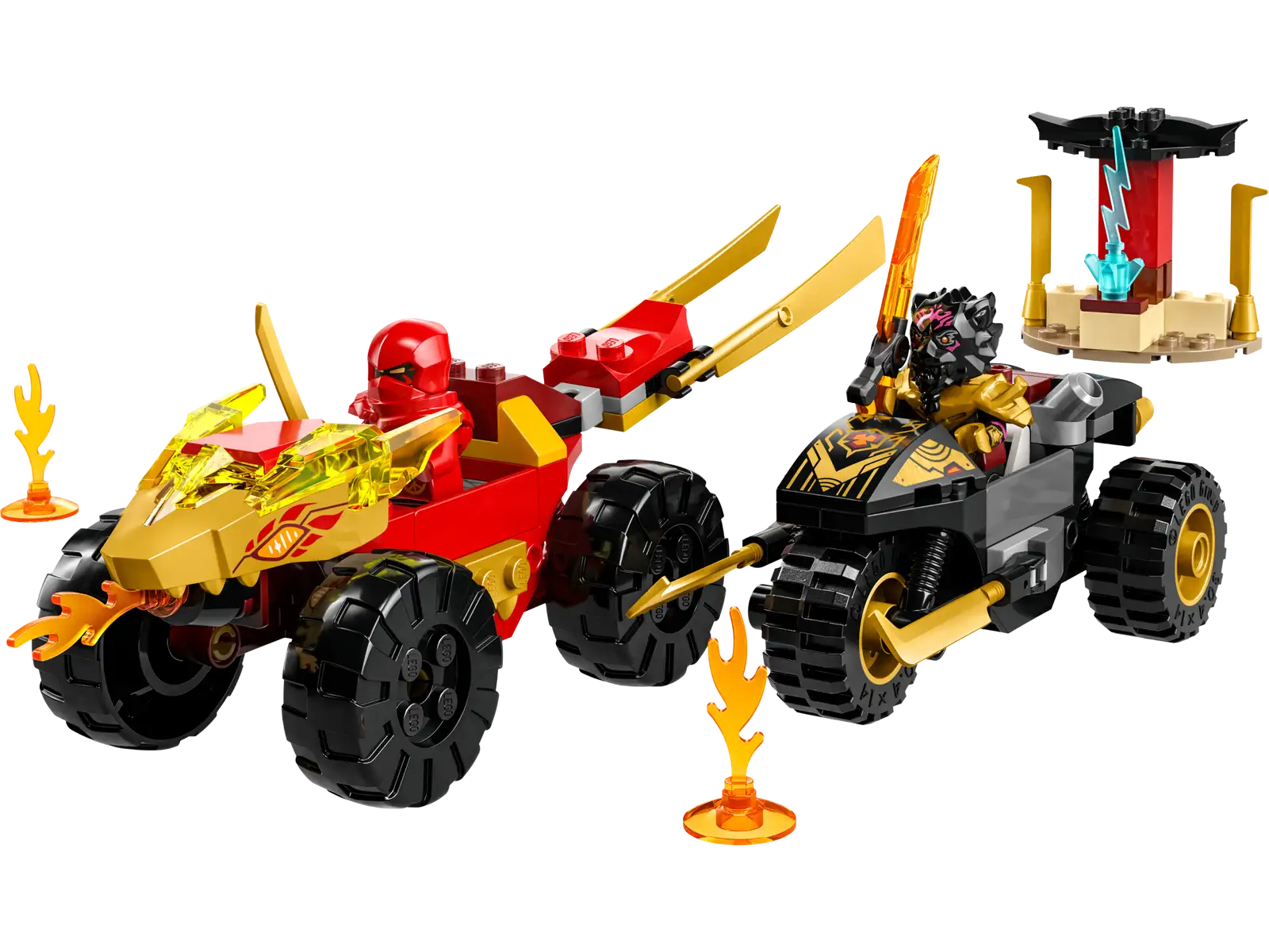 LEGO Ninjago Kai and Ras's Car and Bike Battle Set (71789)