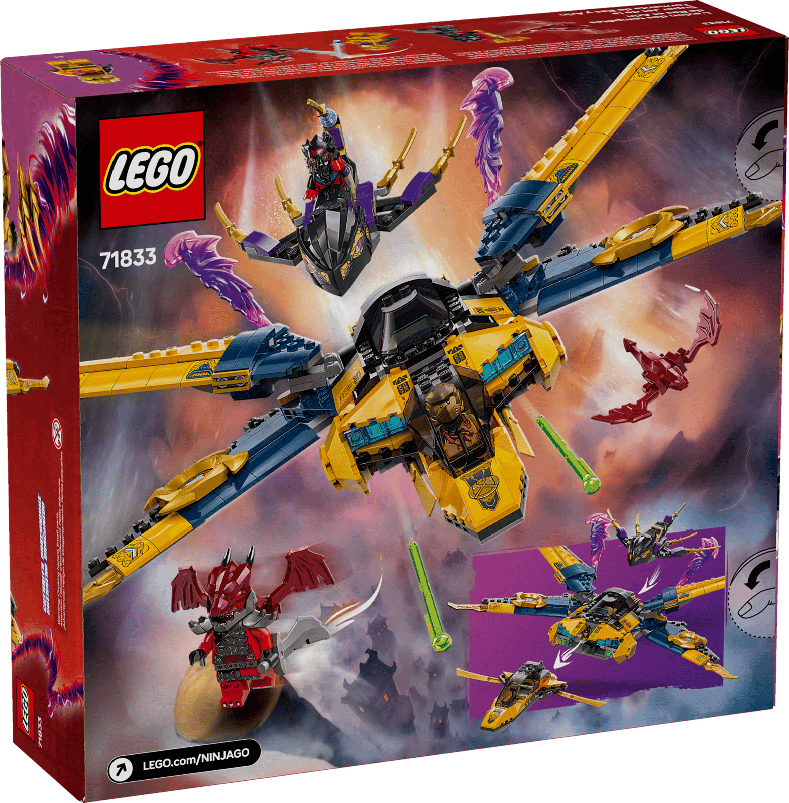 LEGO Ninjago Ras and Arin's Super Storm Jet Set (71833)