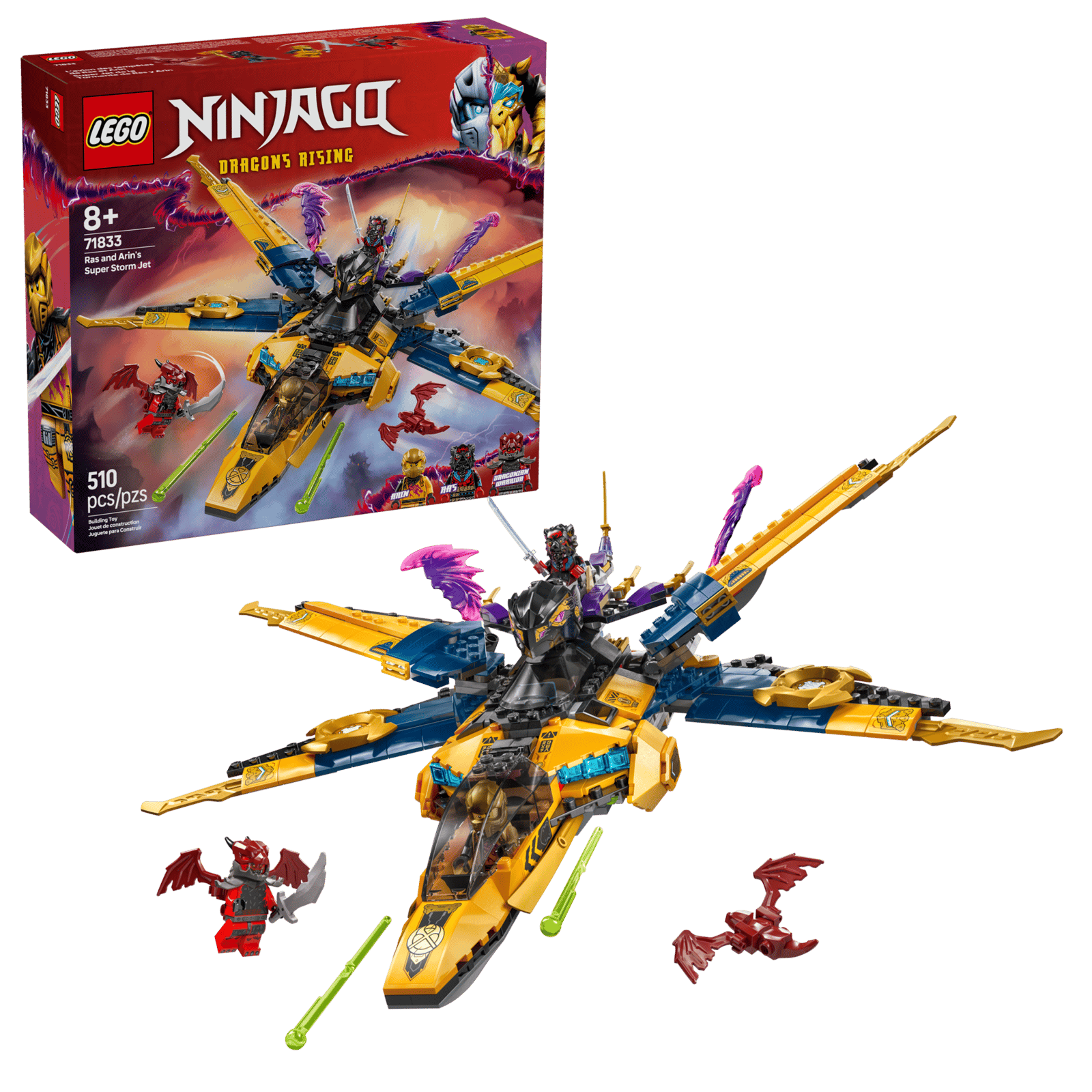 LEGO Ninjago Ras and Arin's Super Storm Jet Set (71833)