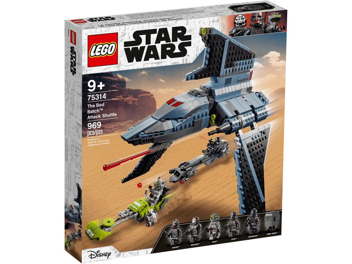 LEGO Star Wars The Bad Batch Attack Shuttle Set (75314)