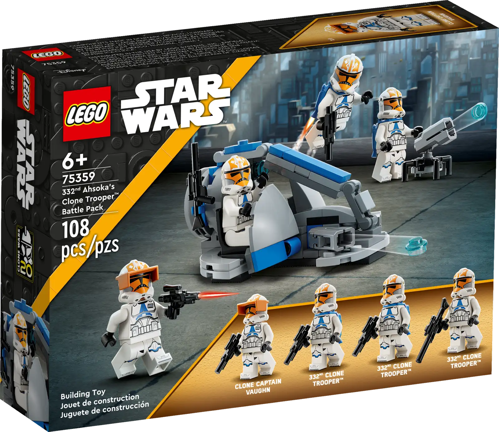 LEGO Star Wars 332nd Ahsoka's Clone Trooper™ Battle Pack Set (75359)