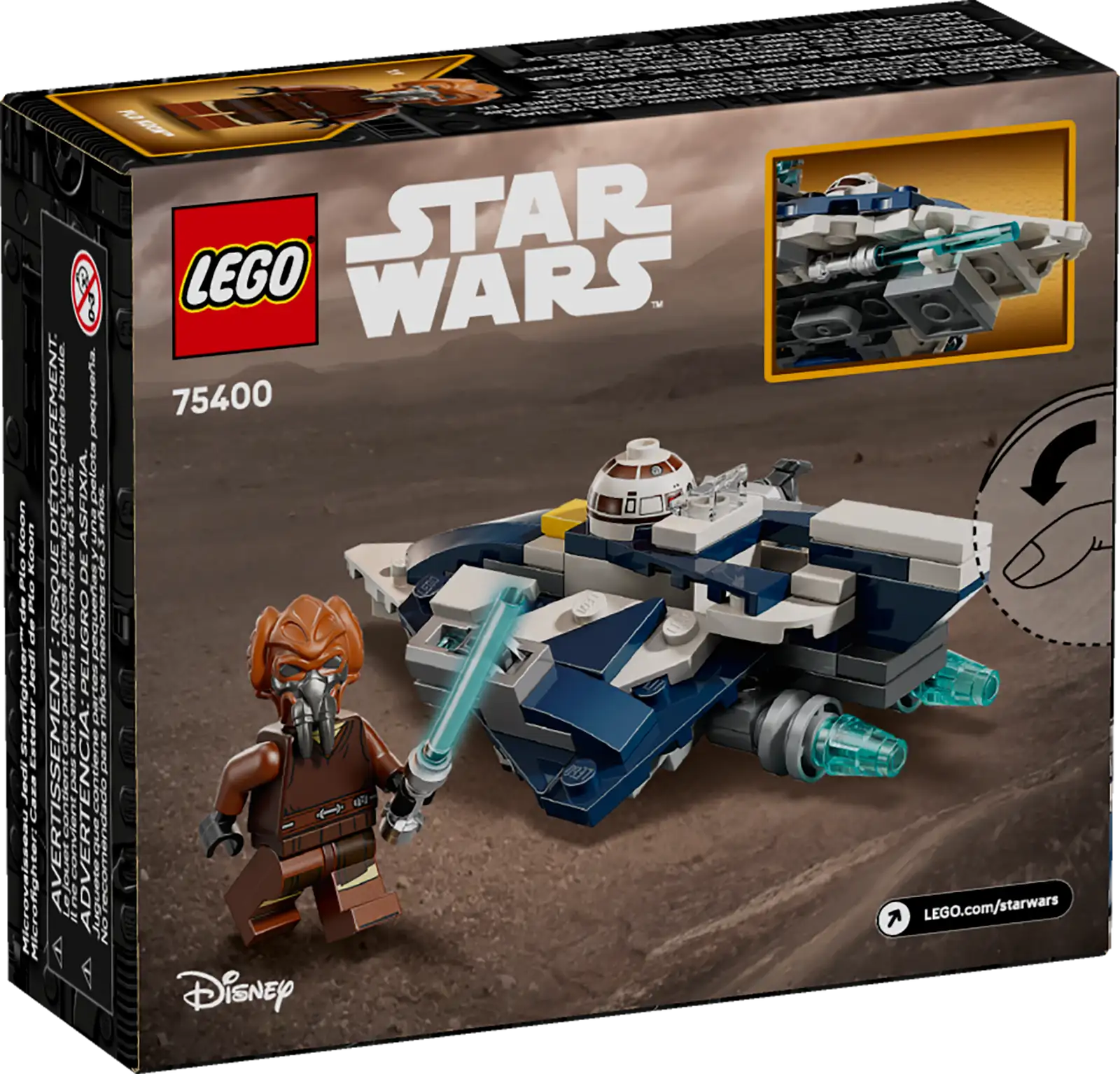 LEGO Star Wars Plo Koon's Jedi Starfighter™ Microfighter Set (75400)