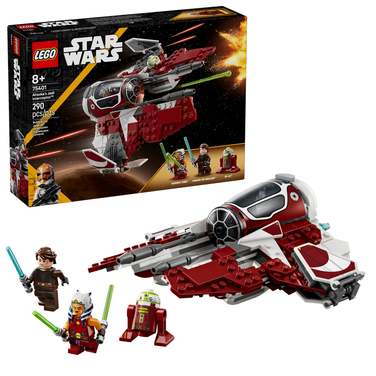 LEGO Star Wars Ahsoka's Jedi Interceptor Set (75401)