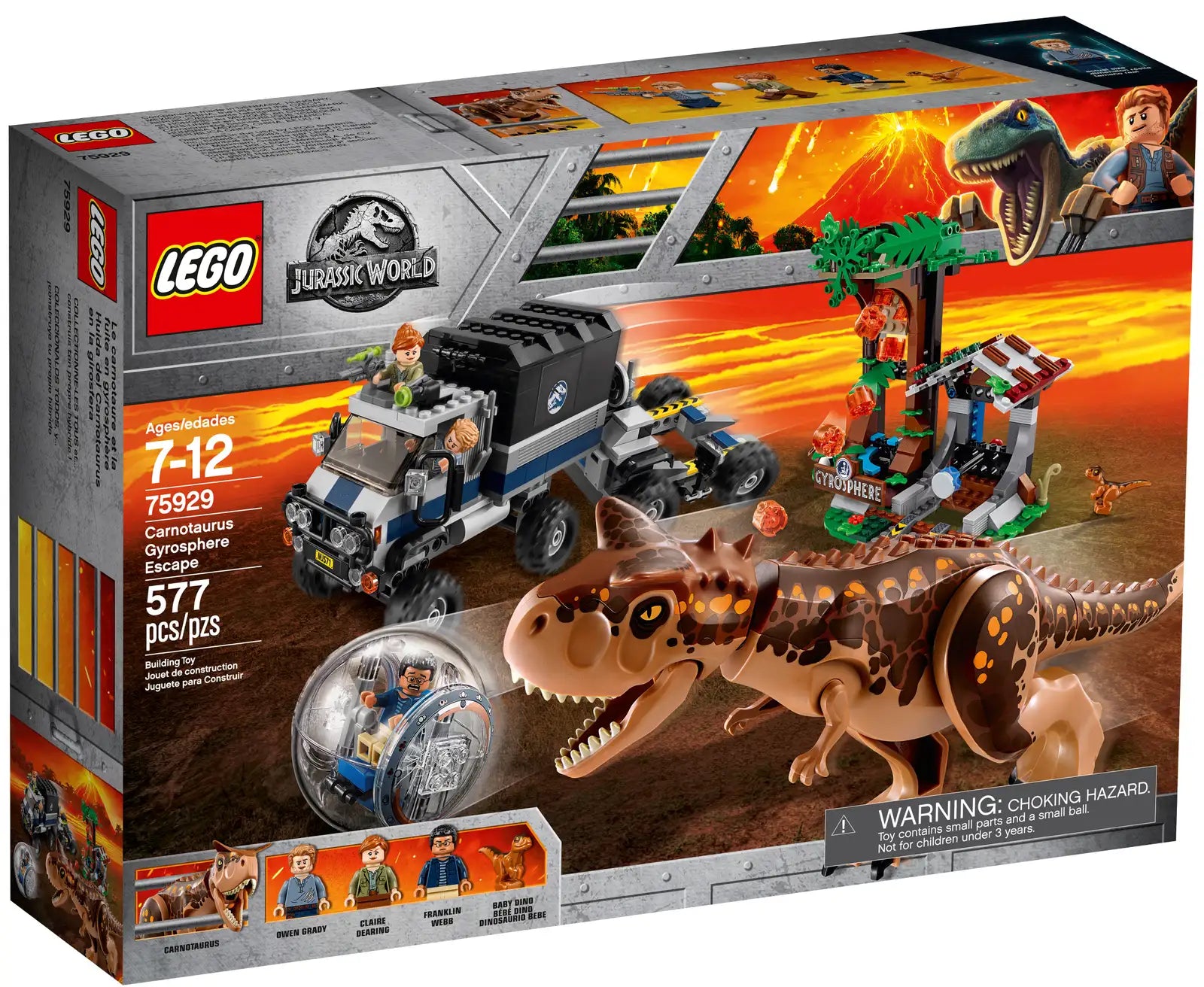 Carnotaurus Gyrosphere Escape - LEGO Jurassic World Set (75929)