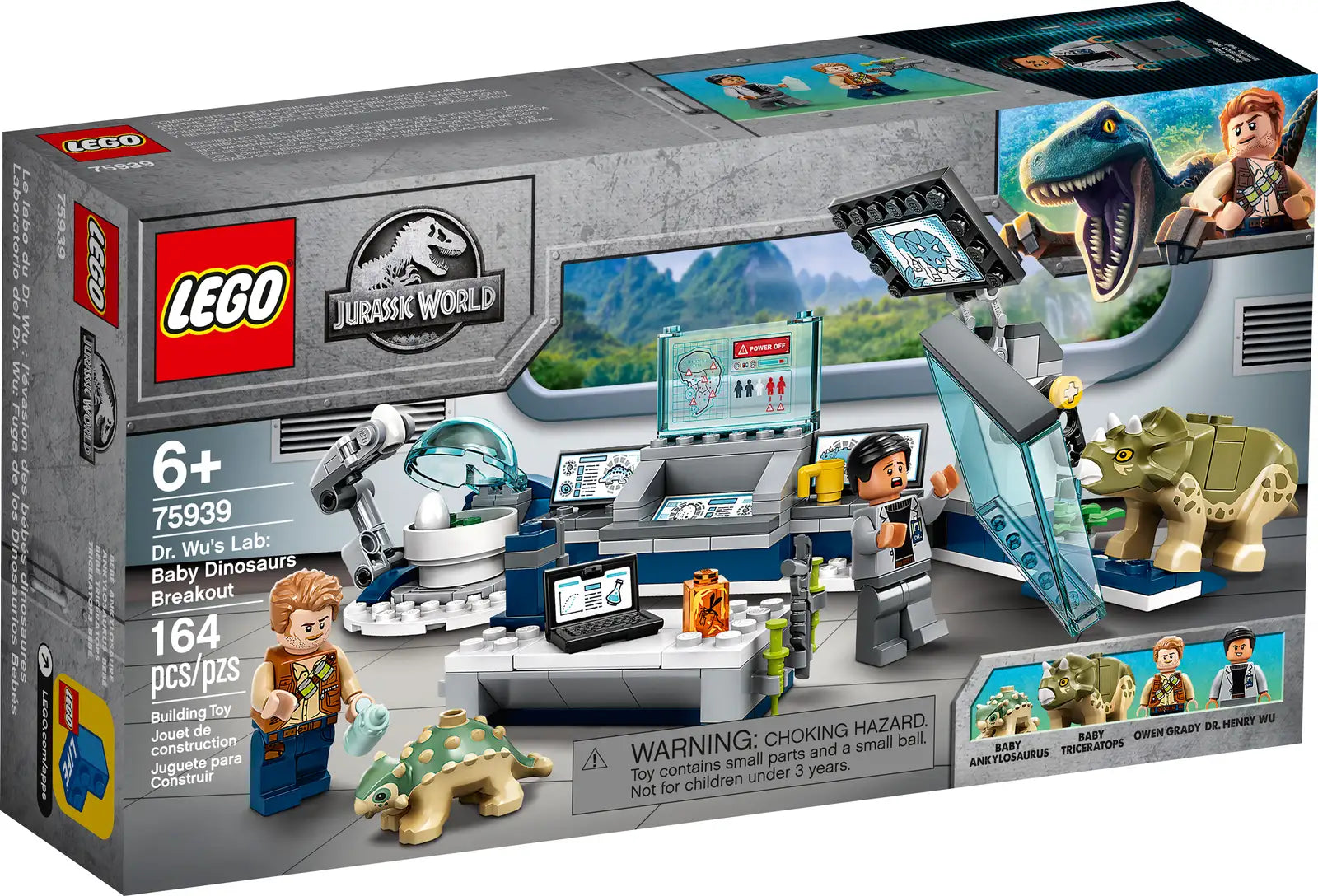 LEGO Jurassic World Dr. Wu's Lab: Baby Dinosaurs Breakout Set (75939) [RETIRED]