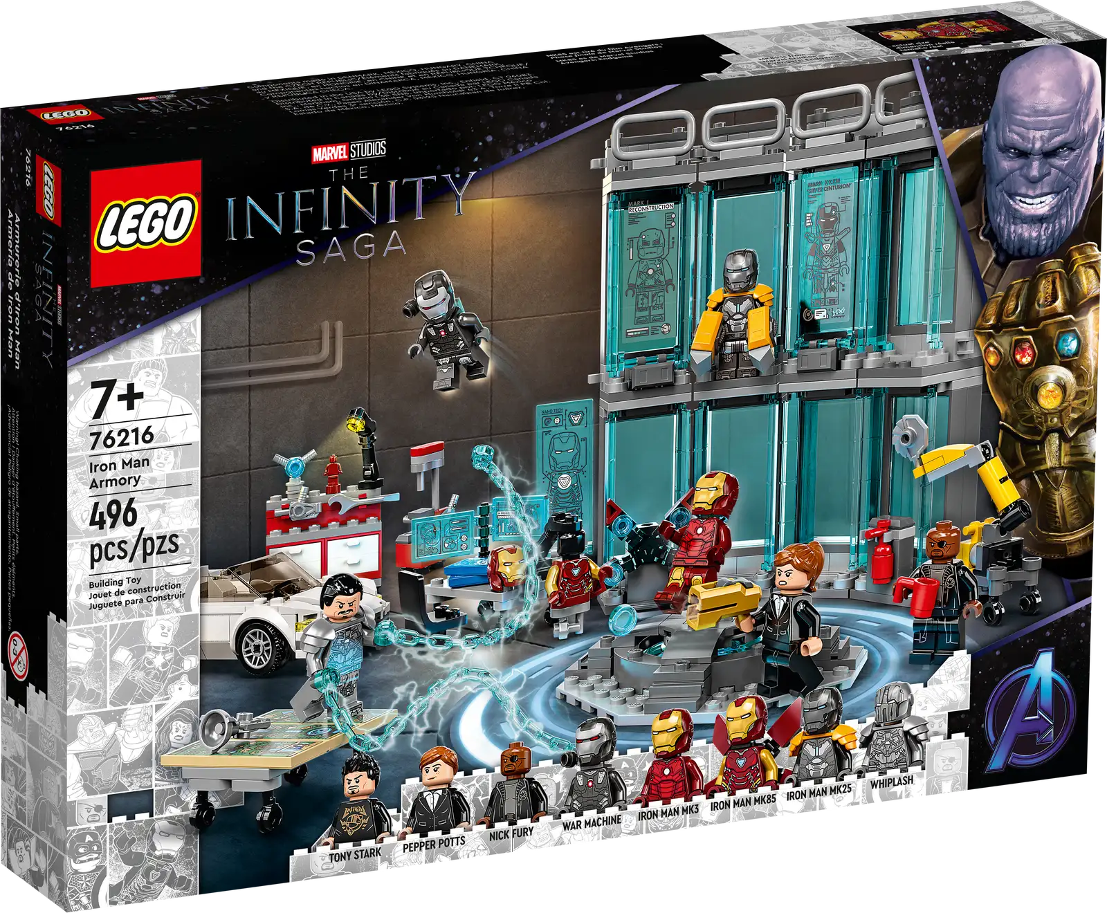LEGO Marvel Iron Man Armory Set (76216)