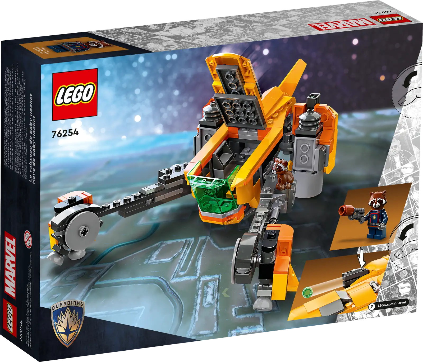 LEGO Marvel Baby Rocket's Ship Set (76254)