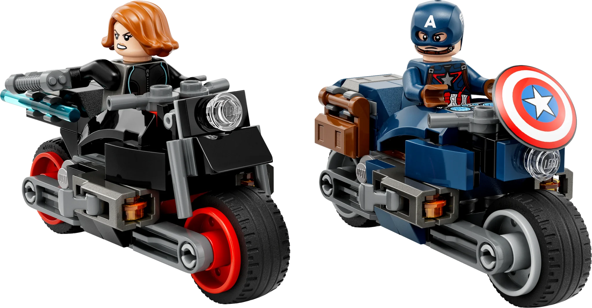 LEGO Marvel Super Heroes Black Widow and Captain America Motorcycles Set (76260)