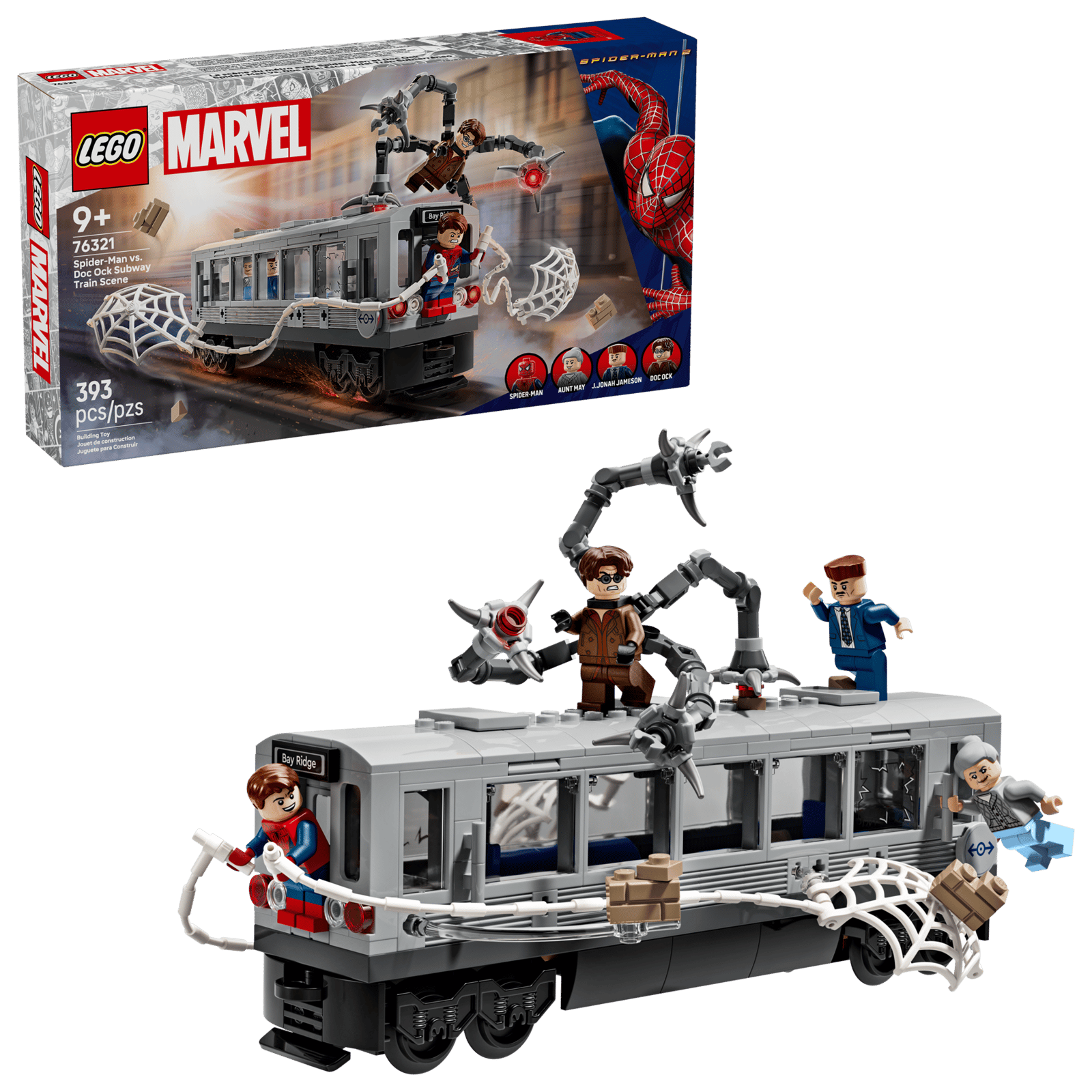 LEGO Marvel Spider-Man vs. Doc Ock Subway Train Scene Set (76321)