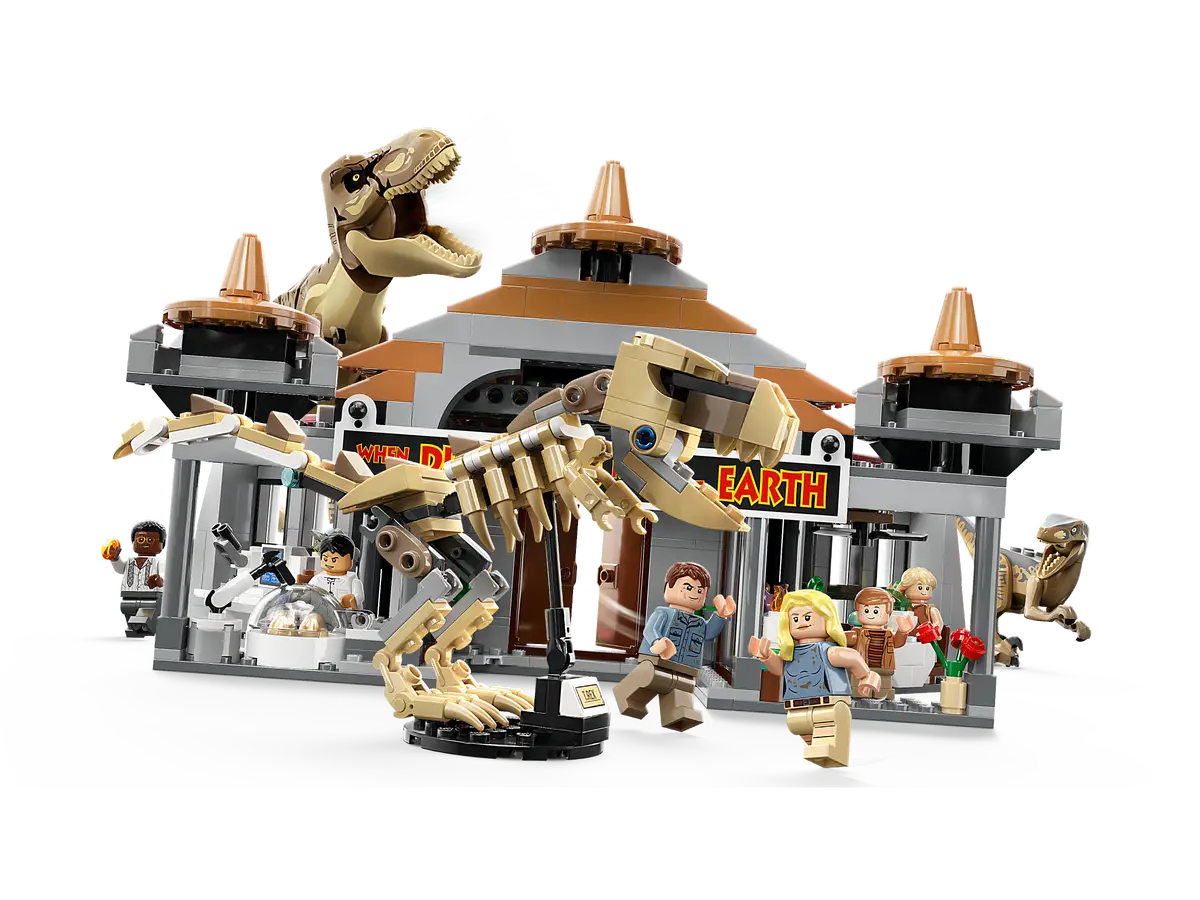 Visitor Center: T. rex & Raptor Attack - LEGO Jurassic Park Set (76961)