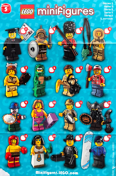 Series 5 Blind Bag - LEGO Collectible Minifigure (8805)