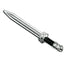 Medieval / Fantasy (Black Handle, Silver Blade) Custom Sword for Minifigs