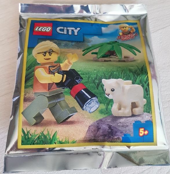 LEGO City Jessica Sharpe with Baby Lion Foil Pack (952112)