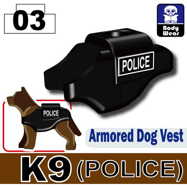 Direct Printed K9 Police Dog Tactical Body Armor