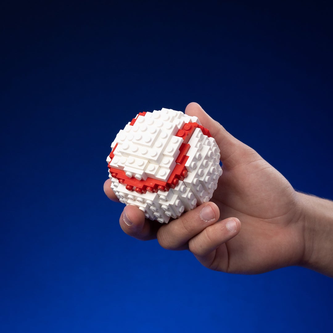 Baseball Life-Sized Replica made using LEGO parts