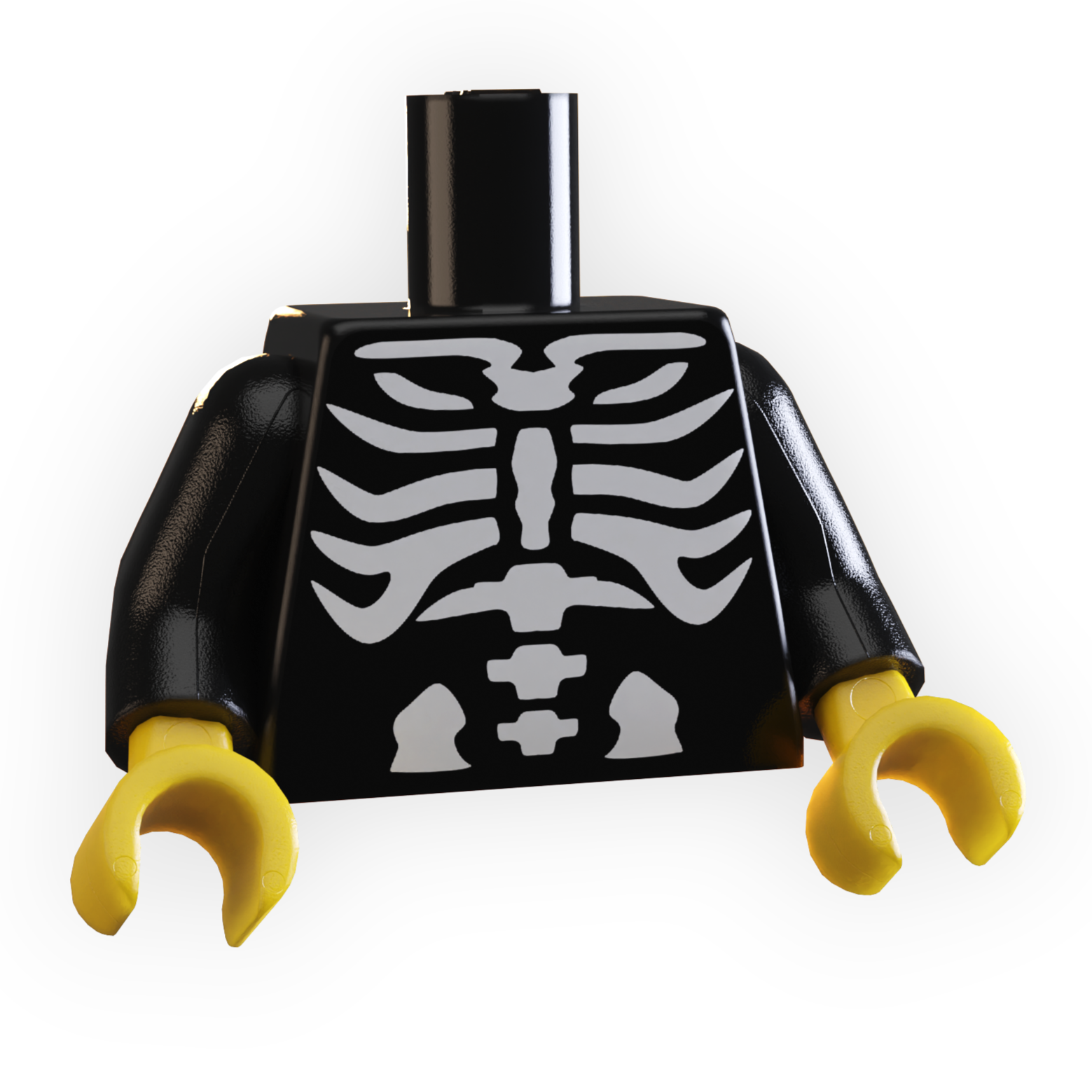 Halloween Skeleton Bones Minifig Torso
