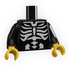 Halloween Skeleton Bones Minifig Torso