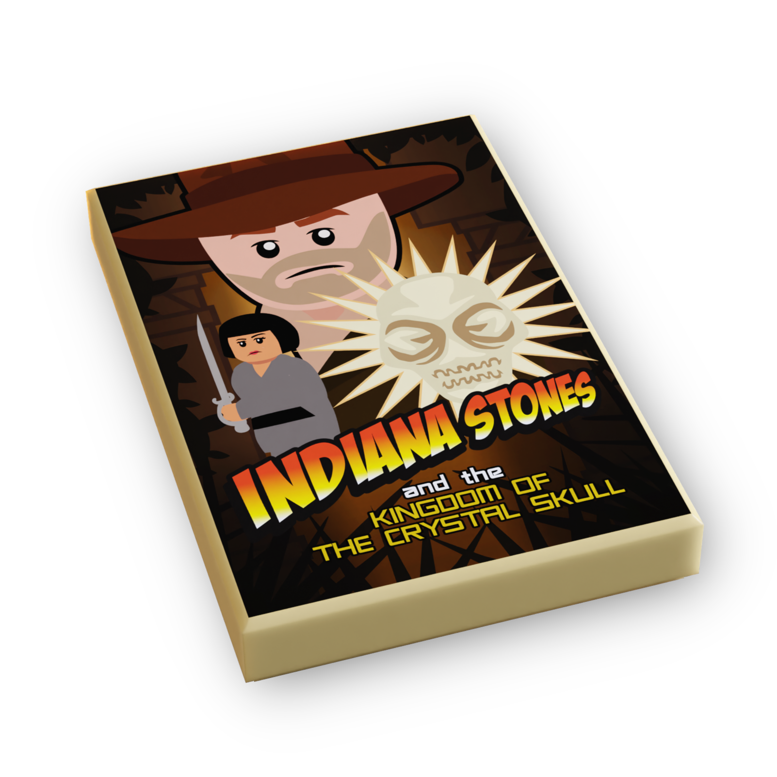 Indiana Stones, Kingdom of Crystal Skull Movie Cover (2x3 Tile)