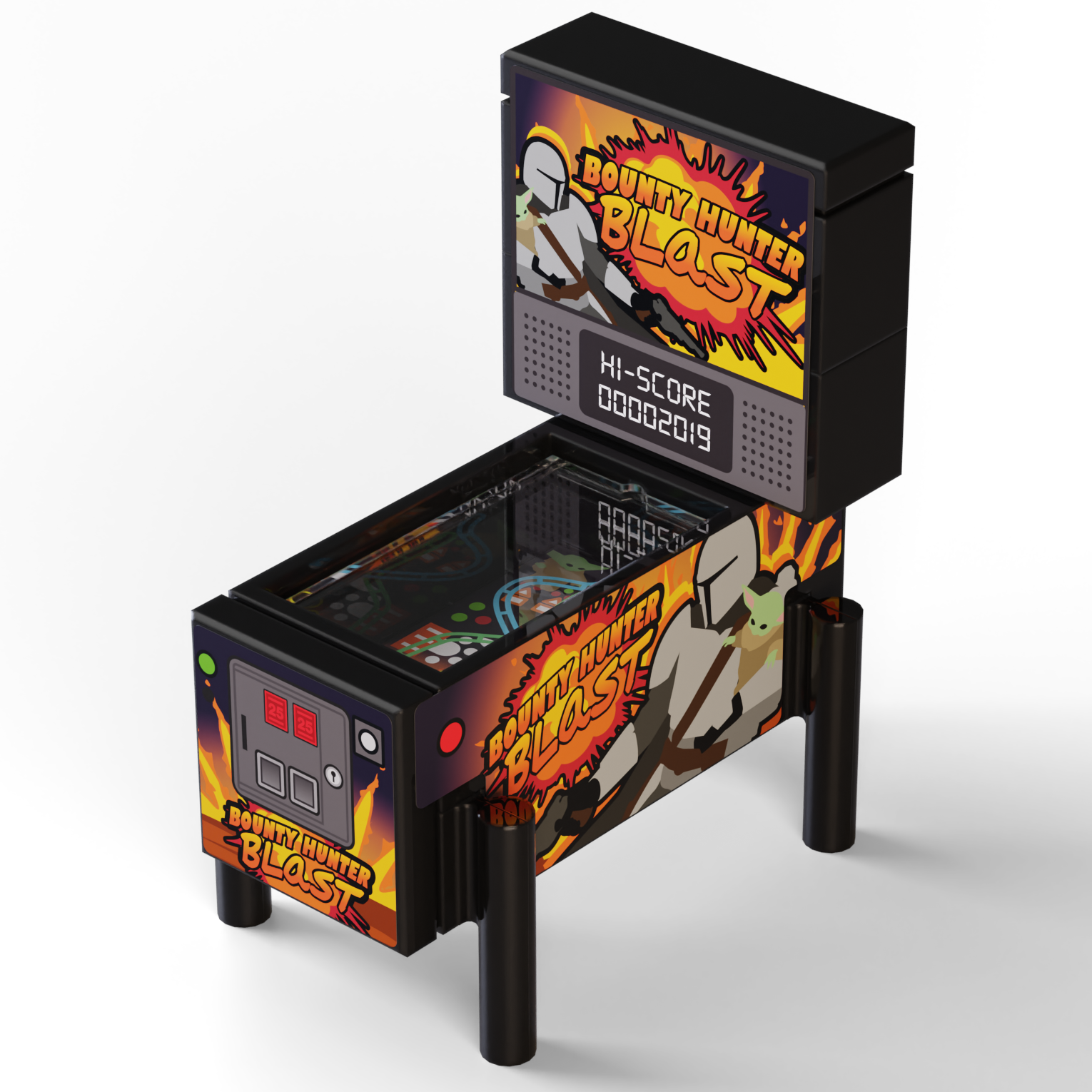 Bounty Hunter Blast Pinball Arcade Machine Building Set – The Brick ...