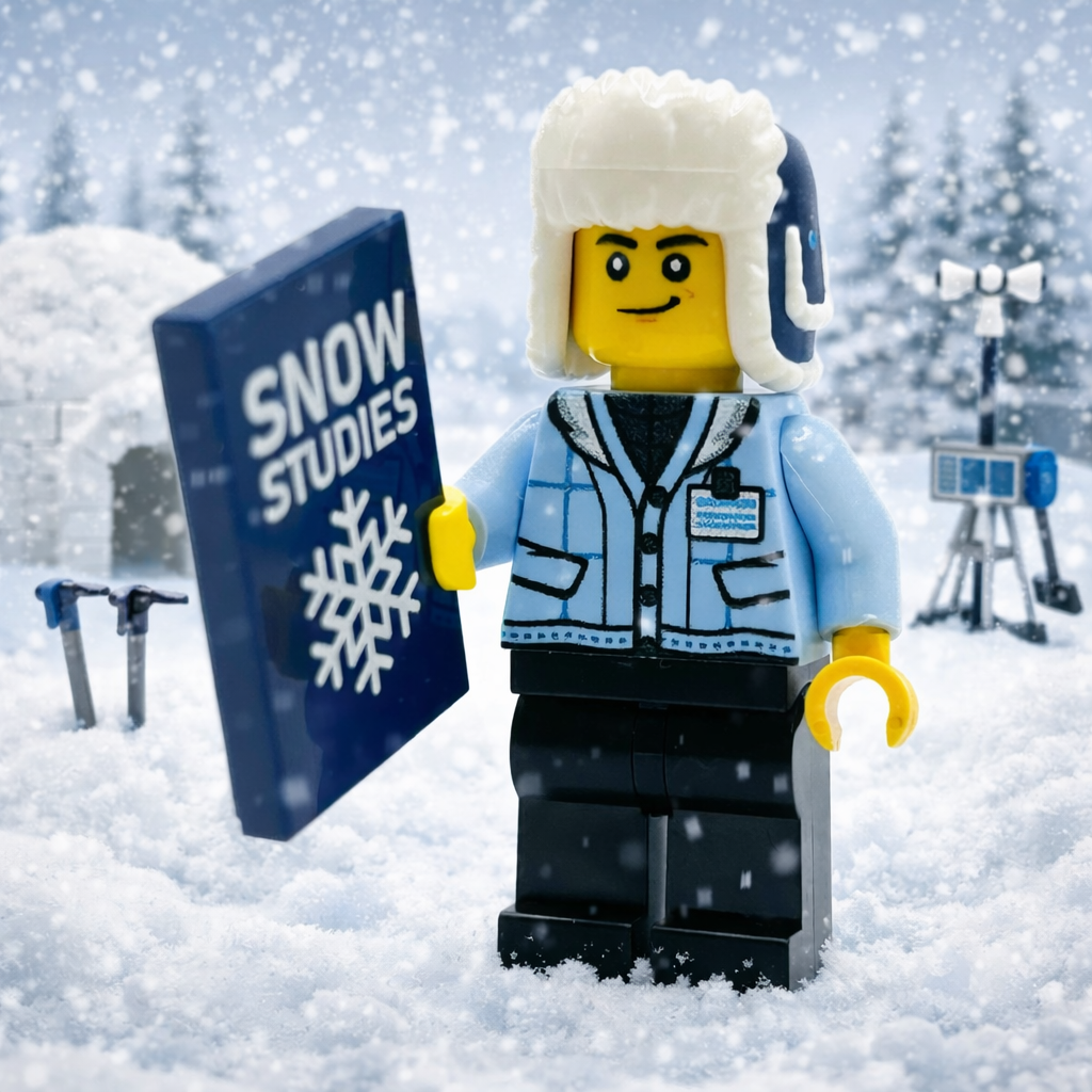 Custom Snowfall Researcher Minifigure - B3 Customs