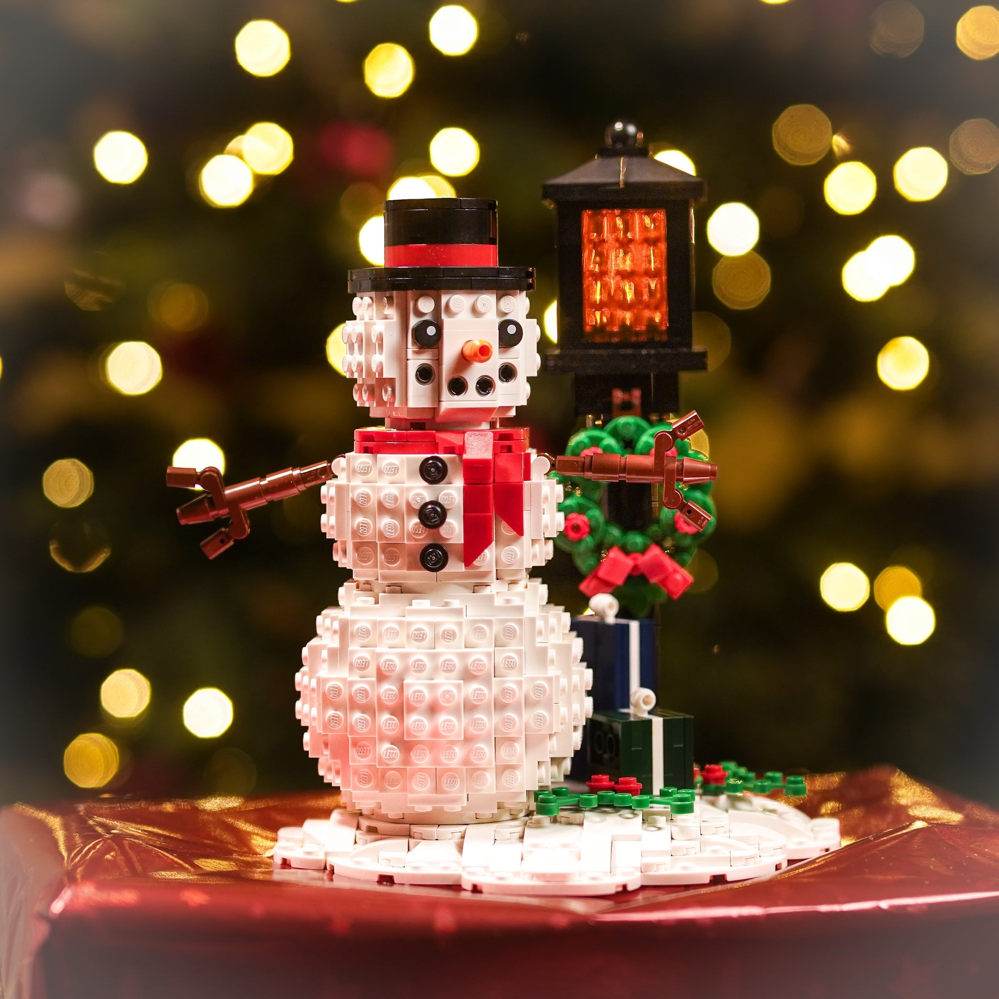 Holiday Snowman Scene