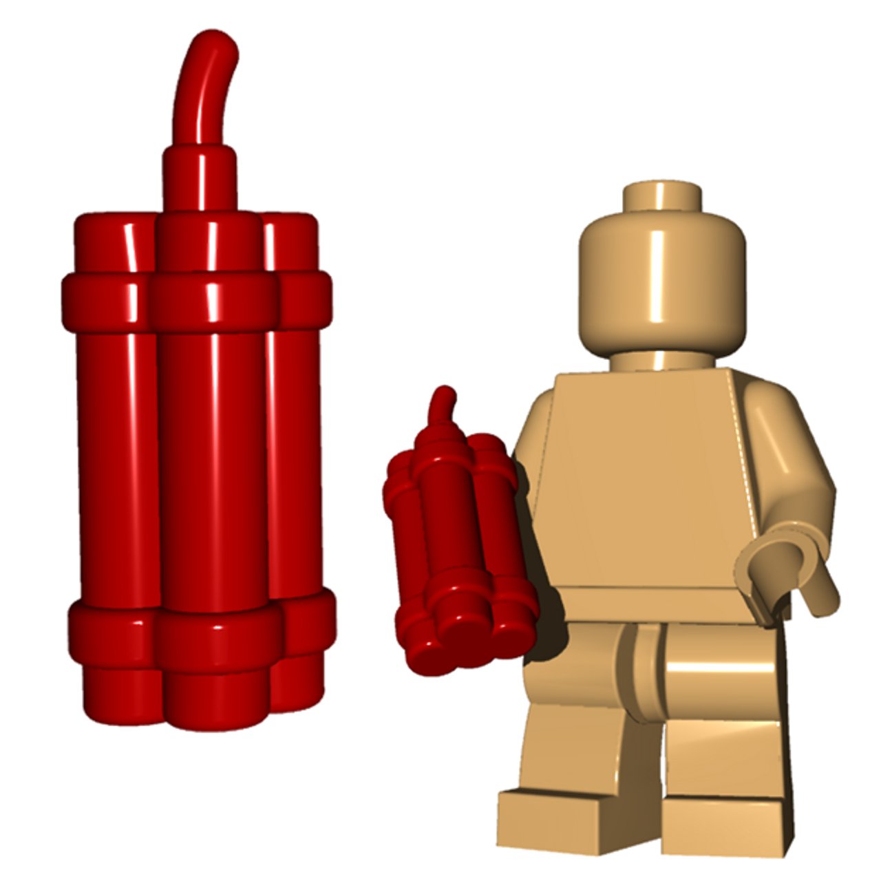 Explosive Charge/ Dynamite - BrickWarriors, Compatible with LEGO Minifigs