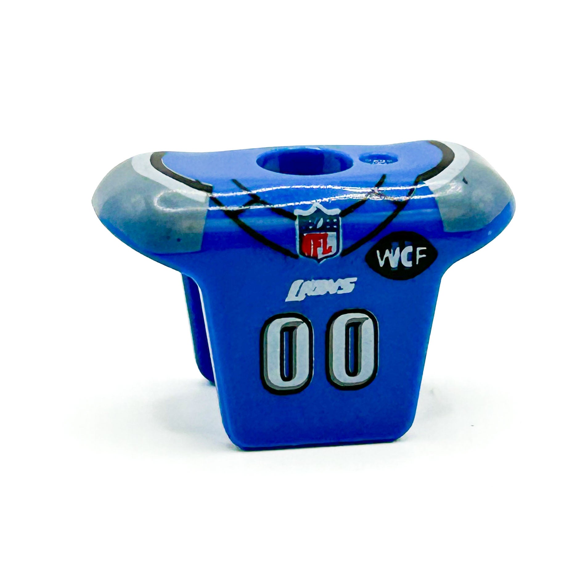 Lions Football Shoulder Pads Minifig Torso - LEGO Compatible