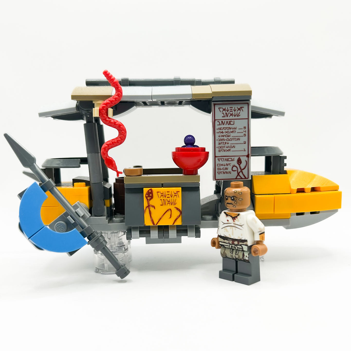 SW Rathtar Meat Food Skiff Set made using LEGO parts - B3 Customs