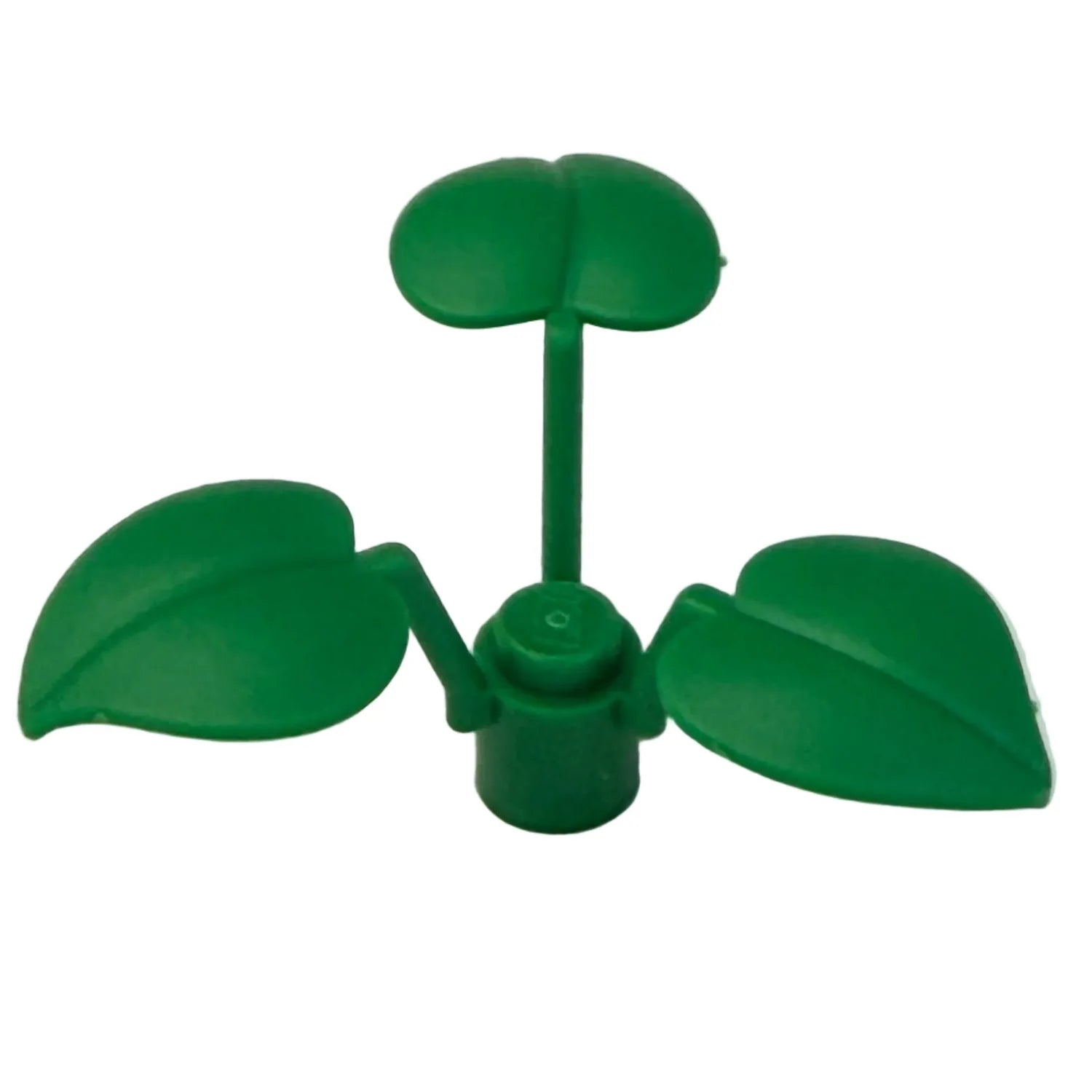 Plant, Flower Stem 1 x 1 x 2/3 with 3 Large Leaves - Official LEGO® Part