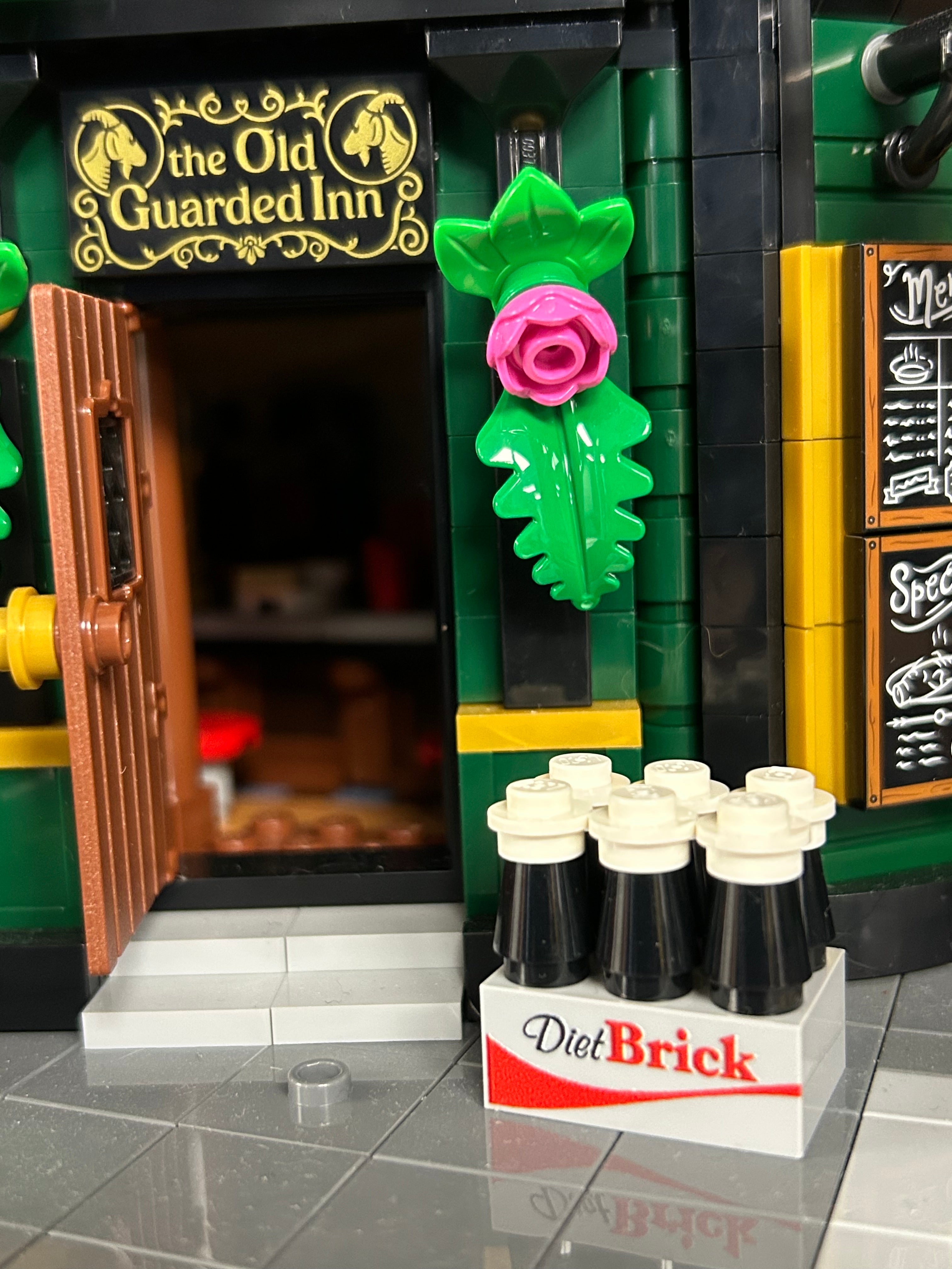 6-Pack of Diet Brick Soda made using LEGO parts