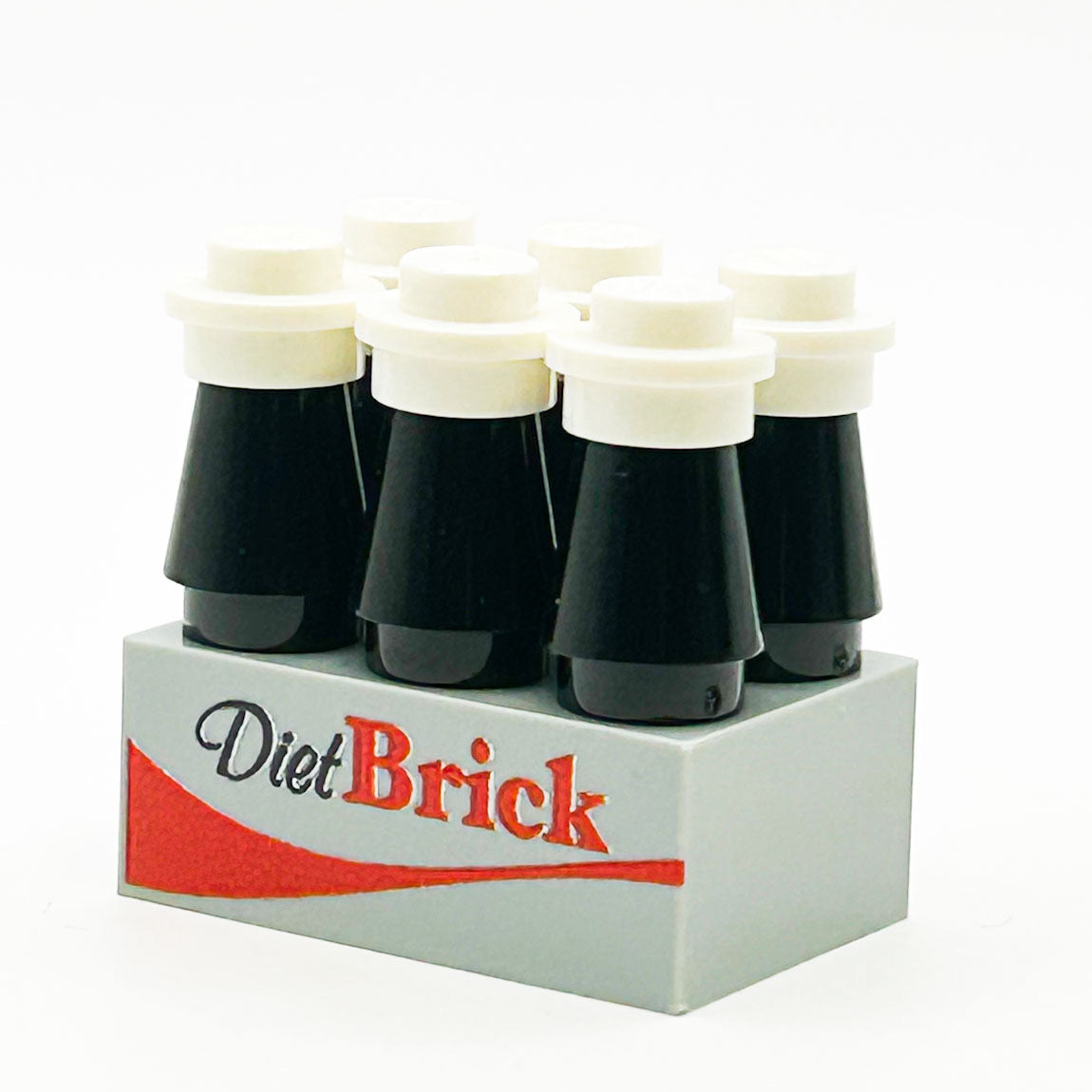 6-Pack of Diet Brick Soda made using LEGO parts