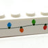 Christmas Lights Custom Printed on 1x8 Brick - B3 Customs made using LEGO part