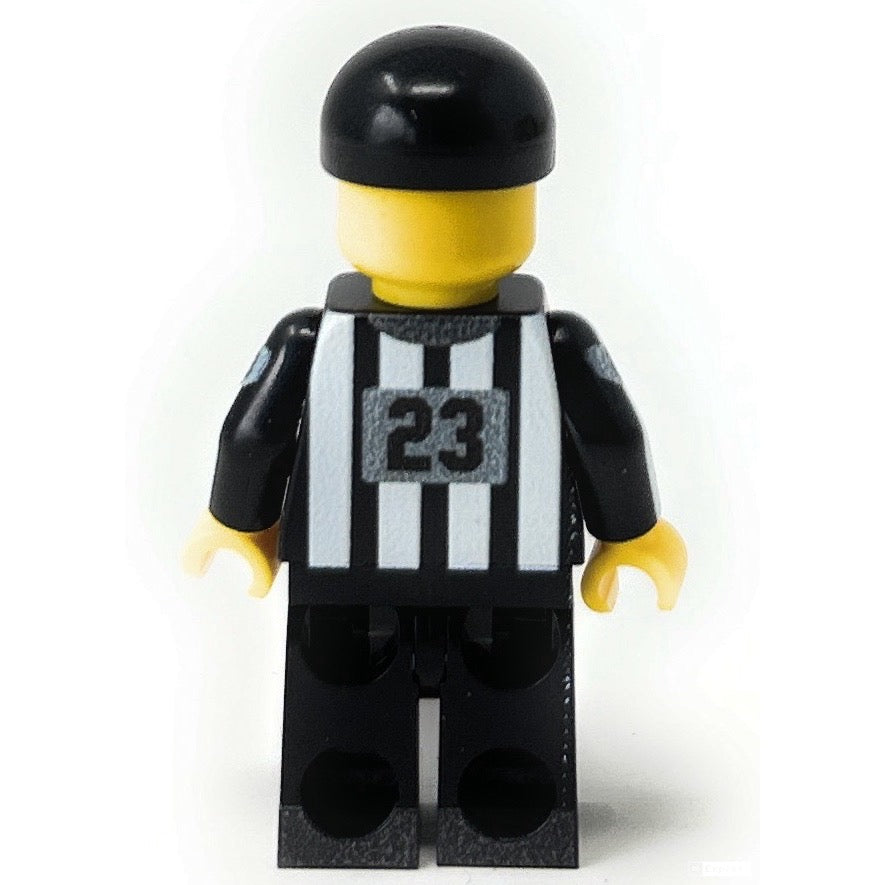 Custom LEGO NFL Football Referee MinifigureCustom LEGO NFL Football Referee Minifigure