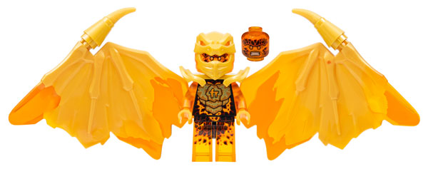Cole (Golden Dragon, Crystalized) - LEGO Ninjago Minifigure (2022)