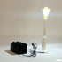White Light-Up Lamp Post (White Light) on Brick with Cord - LEGO Compatible
