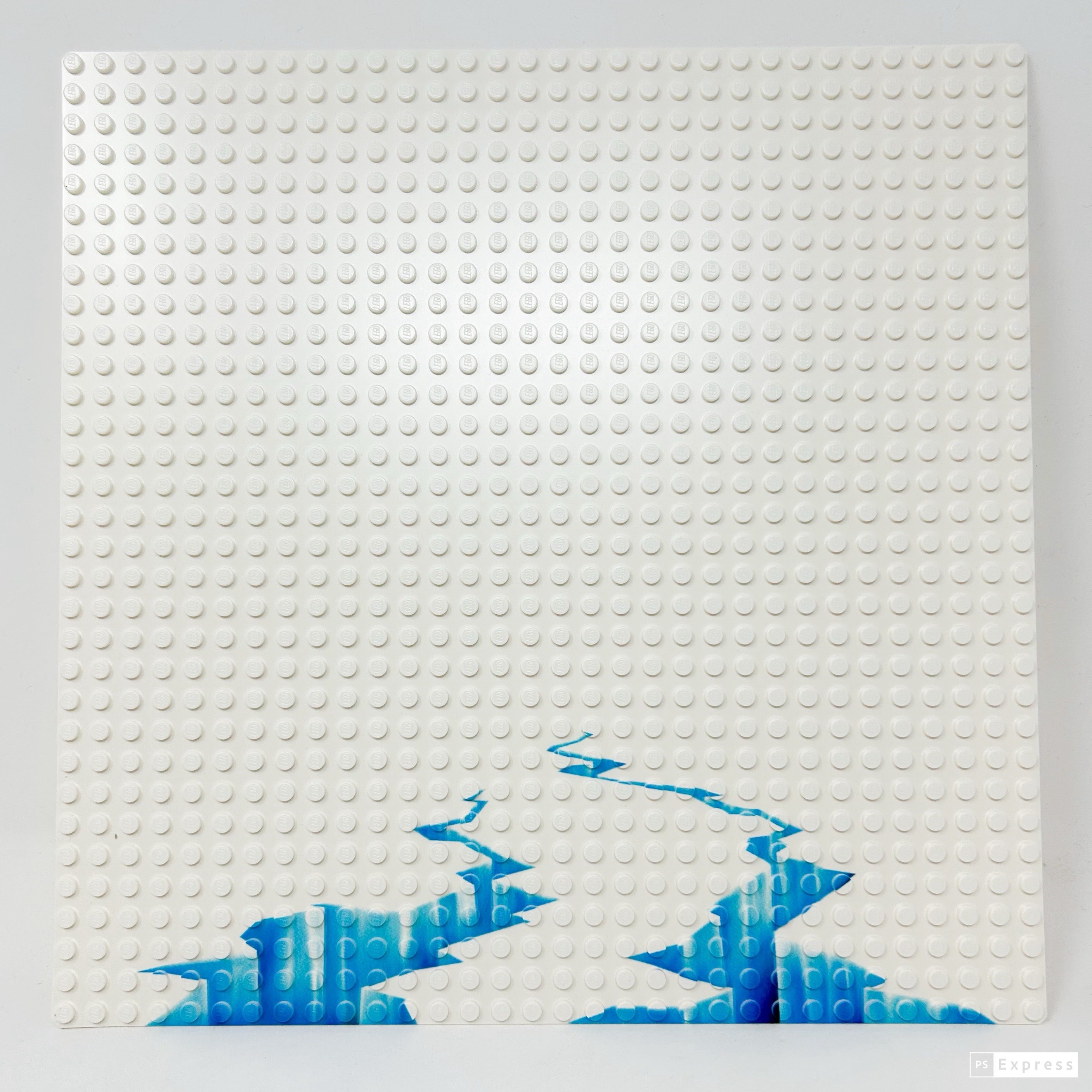 Arctic Cracked Ice / Glacier Baseplate made with LEGO baseplate - B3 Customs