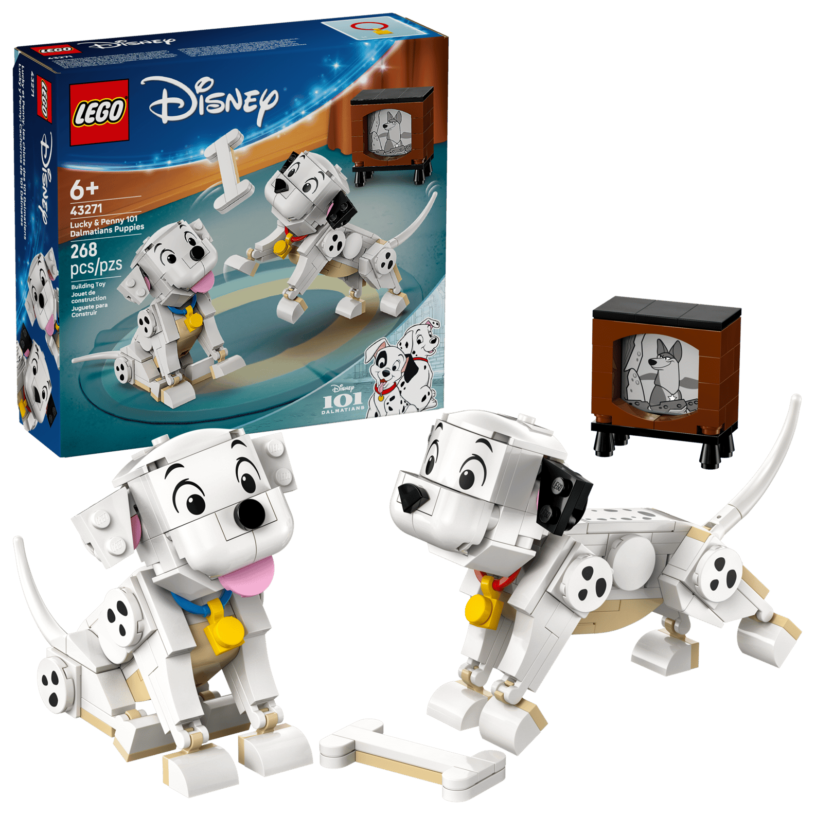 LEGO Disney Lucky & Penny 101 Dalmatians Puppies Set (43271)
